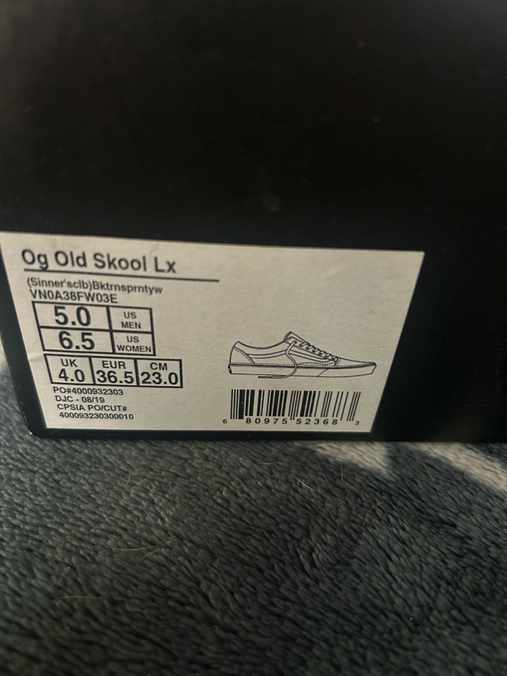 Vans OG Old Skool LX Kids Shoes - Black